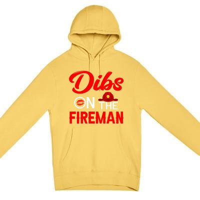 On The Fire Funny Firefighter Firefighting Graphic Gift Premium Pullover Hoodie