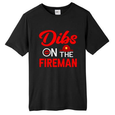 On The Fire Funny Firefighter Firefighting Graphic Gift Tall Fusion ChromaSoft Performance T-Shirt