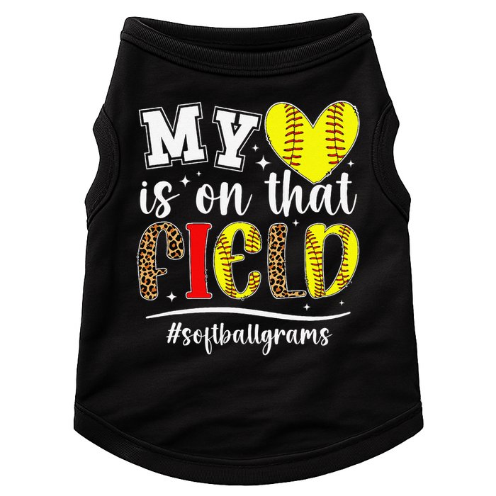 On That Field Softball Grams Of A Softball Player Grams Doggie Tank