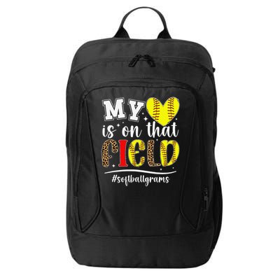 On That Field Softball Grams Of A Softball Player Grams City Backpack