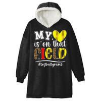 On That Field Softball Grams Of A Softball Player Grams Hooded Wearable Blanket