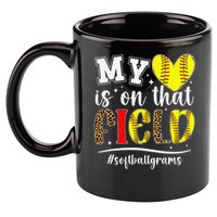 On That Field Softball Grams Of A Softball Player Grams 11oz C Handle Ceramic Mug
