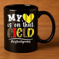On That Field Softball Grams Of A Softball Player Grams 11oz C Handle Ceramic Mug