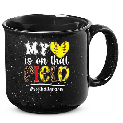 On That Field Softball Grams Of A Softball Player Grams 15oz Campfire Ceramic Mug