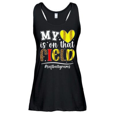 On That Field Softball Grams Of A Softball Player Grams Ladies Essential Flowy Tank