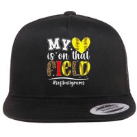 On That Field Softball Grams Of A Softball Player Grams Flat Bill Trucker Hat