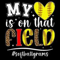 On That Field Softball Grams Of A Softball Player Grams Flat Bill Trucker Hat