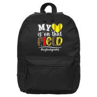 On That Field Softball Grams Of A Softball Player Grams 16 in Basic Backpack