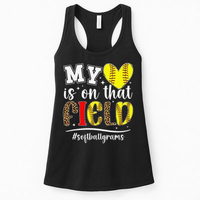 On That Field Softball Grams Of A Softball Player Grams Womens Tank Top
