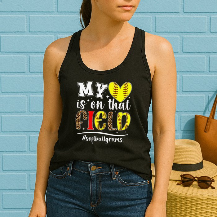 On That Field Softball Grams Of A Softball Player Grams Womens Tank Top