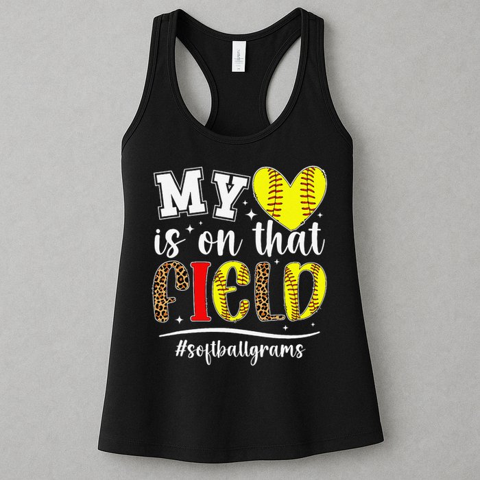 On That Field Softball Grams Of A Softball Player Grams Womens Tank Top