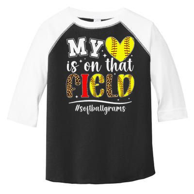 On That Field Softball Grams Of A Softball Player Grams Toddler Fine Jersey T-Shirt