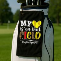 On That Field Softball Grams Of A Softball Player Grams Golf Towel