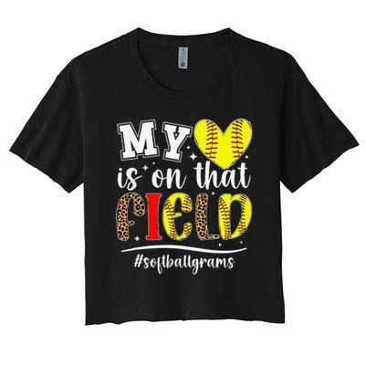 On That Field Softball Grams Of A Softball Player Grams Crop Top