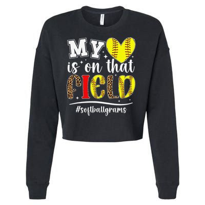 On That Field Softball Grams Of A Softball Player Grams Cropped Pullover Crew