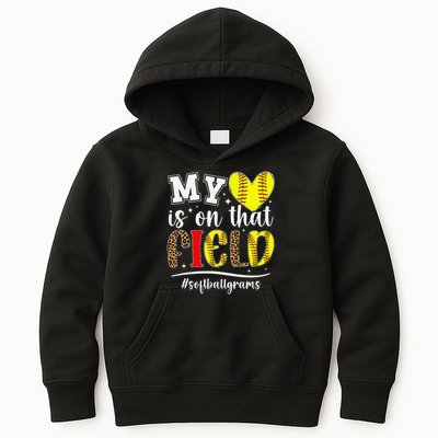 On That Field Softball Grams Of A Softball Player Grams Kids Hoodie