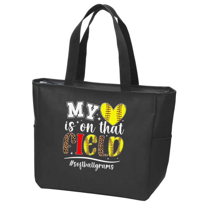 On That Field Softball Grams Of A Softball Player Grams Zip Tote Bag