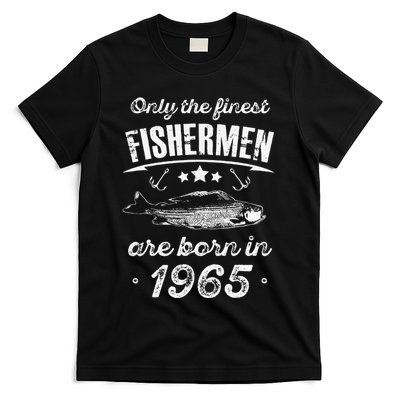 Only The Finest Fishermen Are Born In 1965 Birthday Fishing T-Shirt
