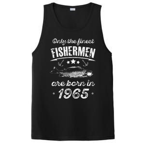 Only The Finest Fishermen Are Born In 1965 Birthday Fishing PosiCharge Competitor Tank