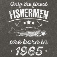 Only The Finest Fishermen Are Born In 1965 Birthday Fishing Cotton Canvas Backpack