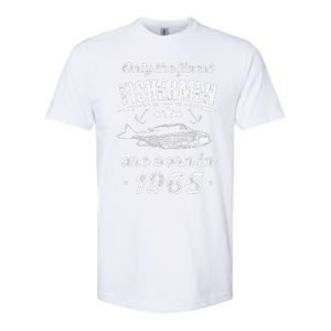 Only The Finest Fishermen Are Born In 1965 Birthday Fishing Softstyle CVC T-Shirt