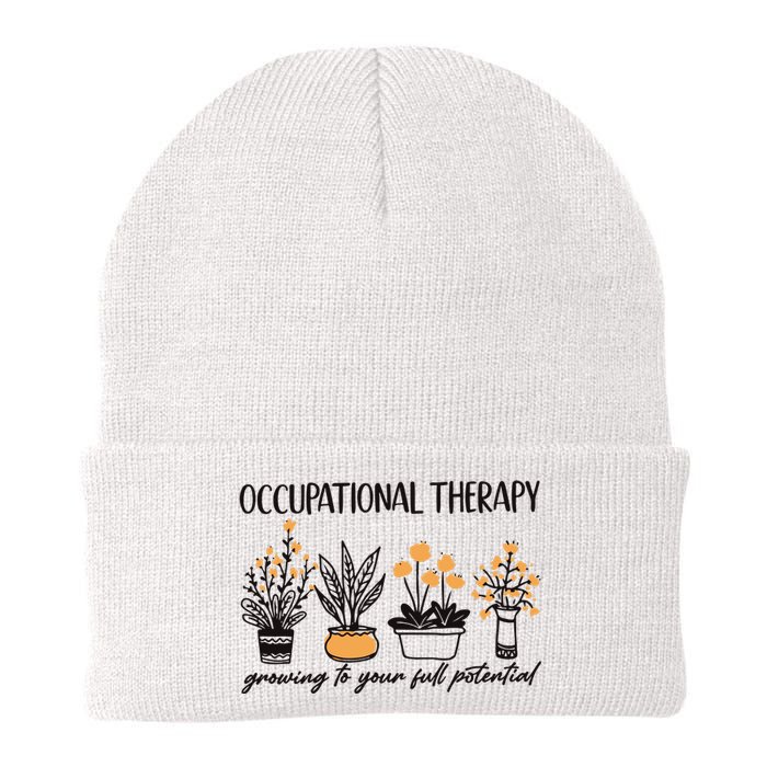 Occupational Therapy Floral TherapyGrowing To Your Full Potential Knit Cap Winter Beanie