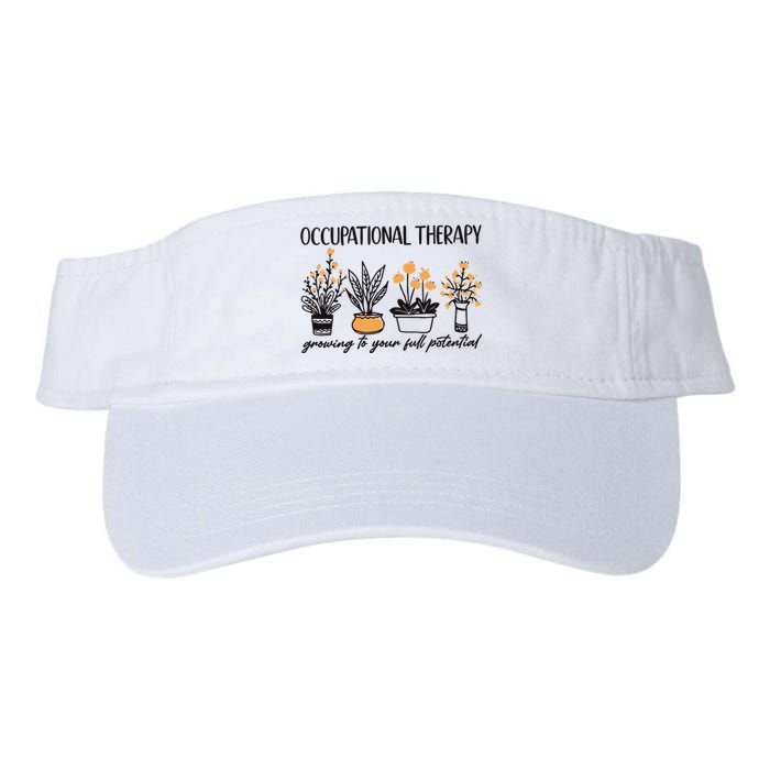 Occupational Therapy Floral TherapyGrowing To Your Full Potential Valucap Bio-Washed Visor