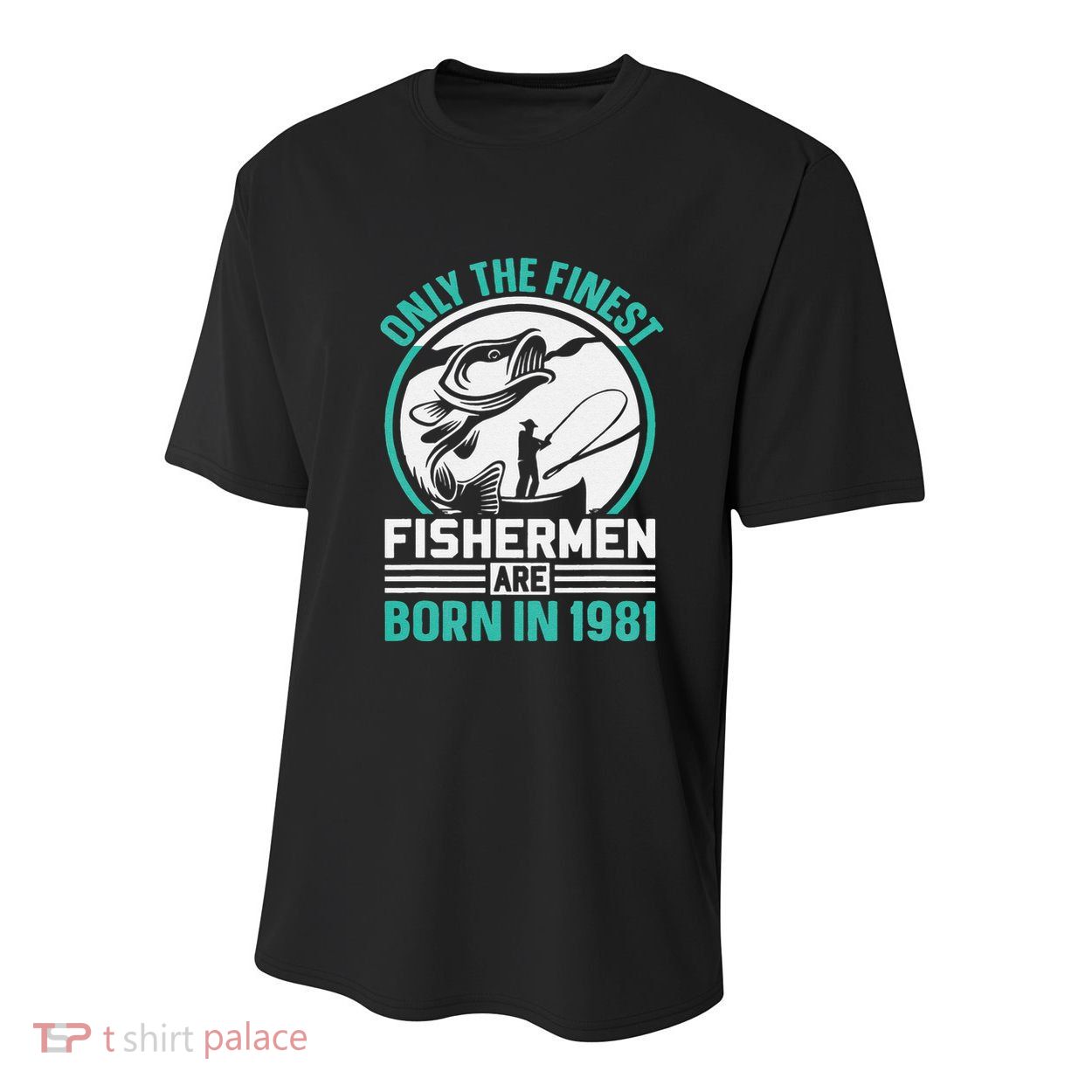 Only The Finest Fishermen Are Born In 1981 Bday Fishing Youth Performance Sprint T-Shirt