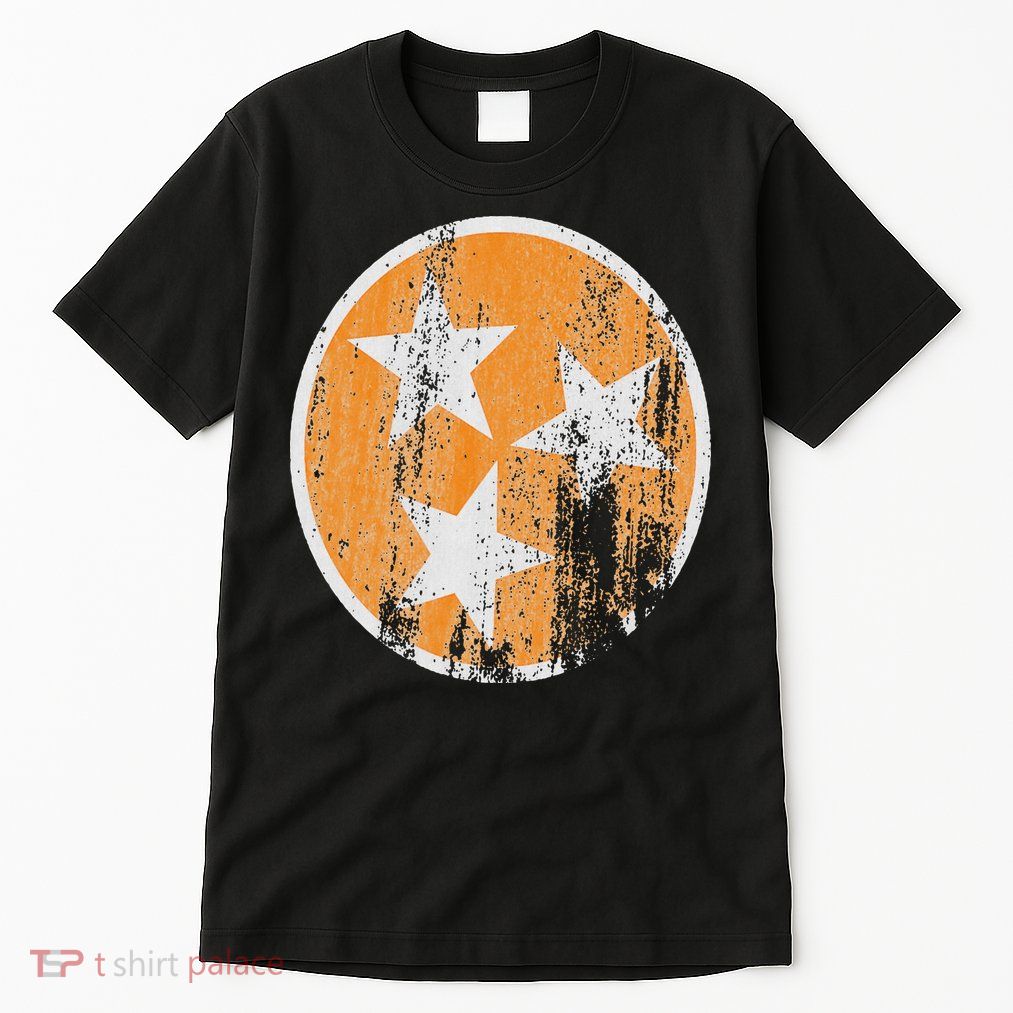 Orange Tennessee Flag Volunr State Tri Stars Tennessee Tall T-Shirt