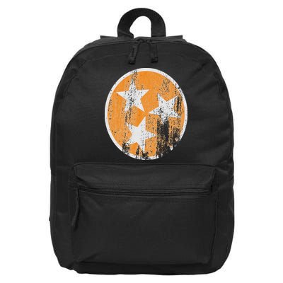Orange Tennessee Flag Volunr State Tri Stars Tennessee 16 in Basic Backpack