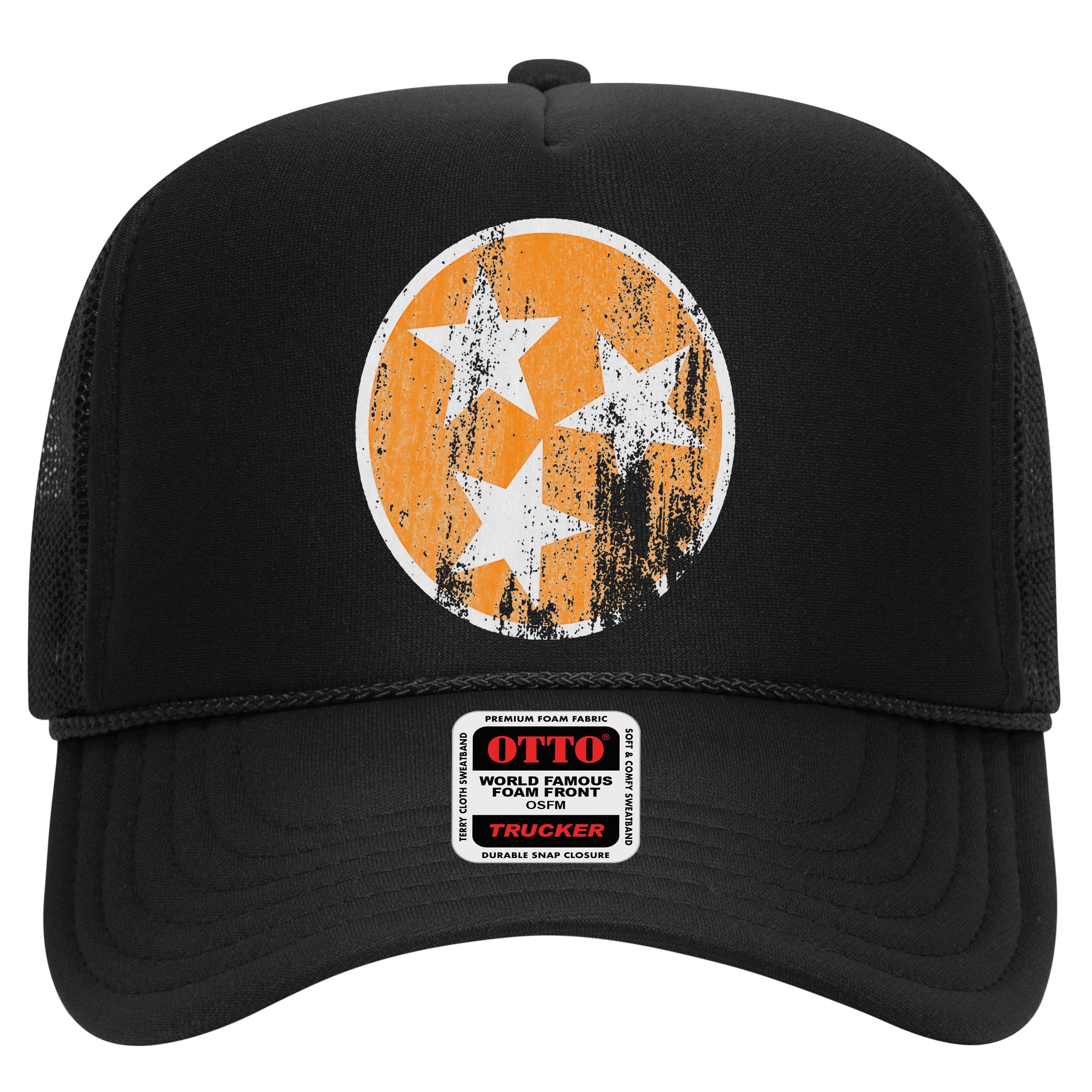 Orange Tennessee Flag Volunr State Tri Stars Tennessee Hat