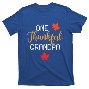 One Thankful Grandpa Thanksgiving Day Family Matching Cute Gift T-Shirt