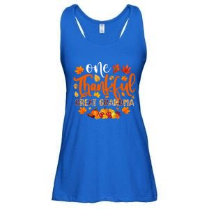 One Thankful Great Grandma Cute Gift Funny Autumn Thanksgiving Gift Ladies Essential Flowy Tank