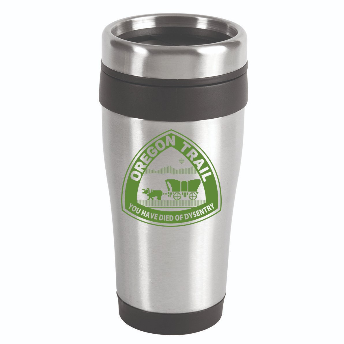 Oregon Trail Green 16oz Travel Tumbler