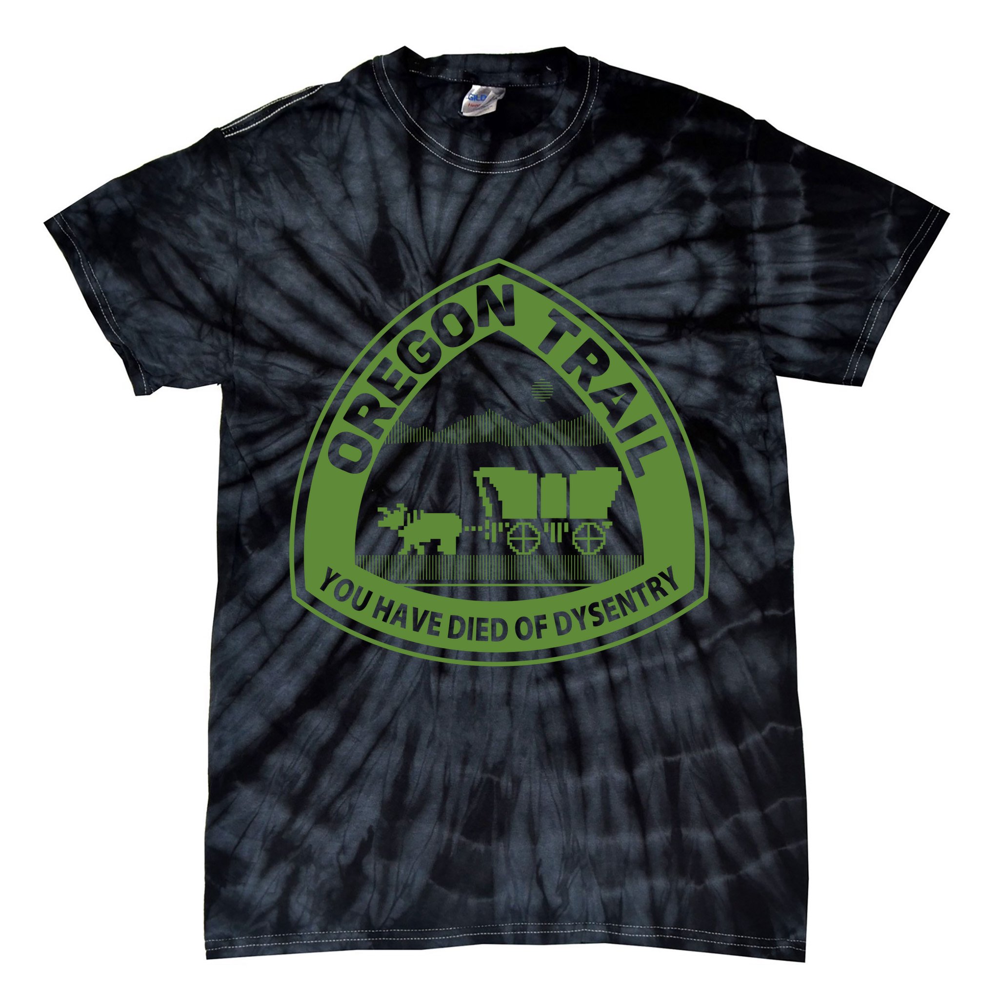 Oregon Trail Green Tie-Dye T-Shirt