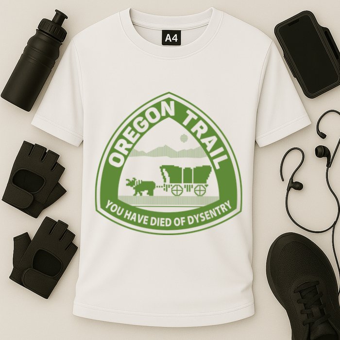 Oregon Trail Green Cooling Performance Crew T-Shirt