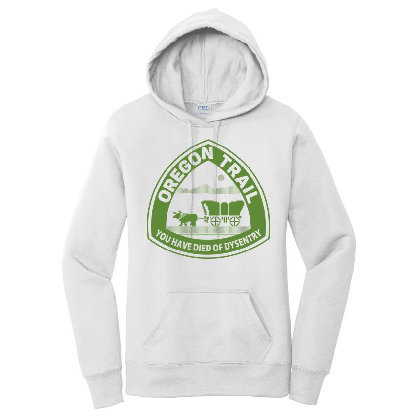 Oregon Trail Green Women's Pullover Hoodie
