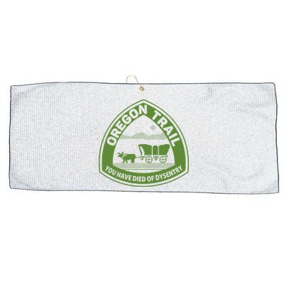 Oregon Trail Green Large Microfiber Waffle Golf Towel