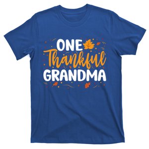 One Thankful Grandma Matching Family Fall Thanksgiving Gift T-Shirt