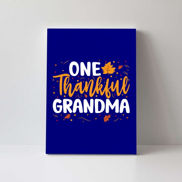 One Thankful Grandma Matching Family Fall Thanksgiving Gift Canvas