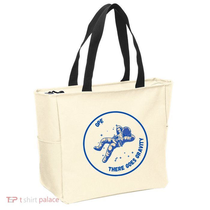 Ope There Goes Gravity Zip Tote Bag