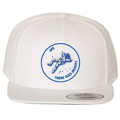 Ope There Goes Gravity Wool Snapback Cap