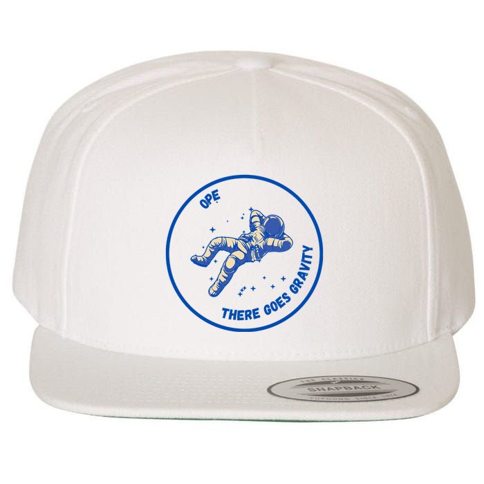 Ope There Goes Gravity Wool Snapback Cap