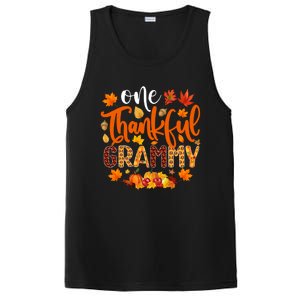 One Thankful Grammy Gift Funny Fall Autumn Thanksgiving Cool Gift PosiCharge Competitor Tank