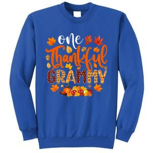 One Thankful Grammy Gift Funny Fall Autumn Thanksgiving Cool Gift Sweatshirt