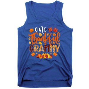 One Thankful Grammy Gift Funny Fall Autumn Thanksgiving Cool Gift Tank Top