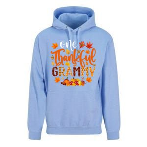 One Thankful Grammy Gift Funny Fall Autumn Thanksgiving Cool Gift Unisex Surf Hoodie