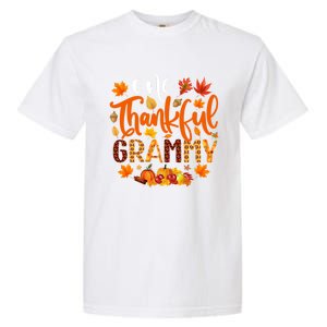 One Thankful Grammy Gift Funny Fall Autumn Thanksgiving Cool Gift Garment-Dyed Heavyweight T-Shirt