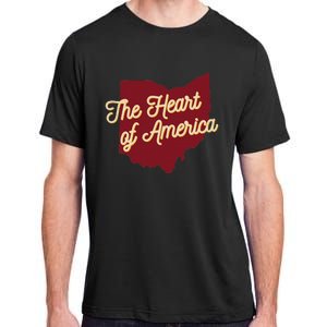 Ohio The Heart Of America State Adult ChromaSoft Performance T-Shirt