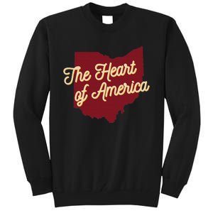 Ohio The Heart Of America State Tall Sweatshirt